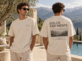 THE HOLIDAZED Dolce Far Niente T-shirt — front and back mockup