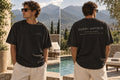 THE HOLIDAZED Fuori Ufficio T-shirt — front and back mockup