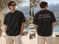 THE HOLIDAZED Vacanze per Sempre T-shirt — front and back mockup